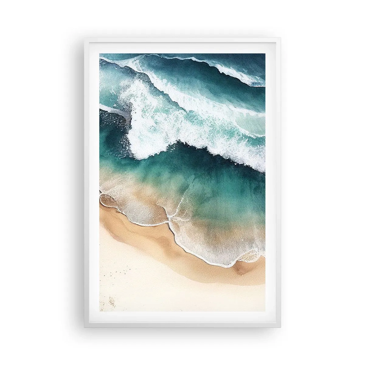 Poster in een witte lijst - De eeuwige ontmoeting - 61x91 cm