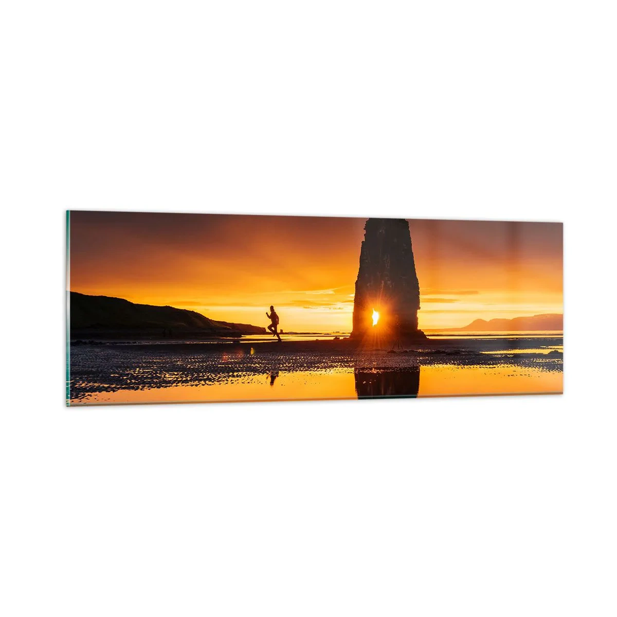 Schilderen op glas - Alleen jij en de natuur - 90x30 cm