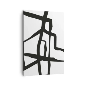 Schilderen op canvas - Zwart-wit ontwerp - 70x100 cm