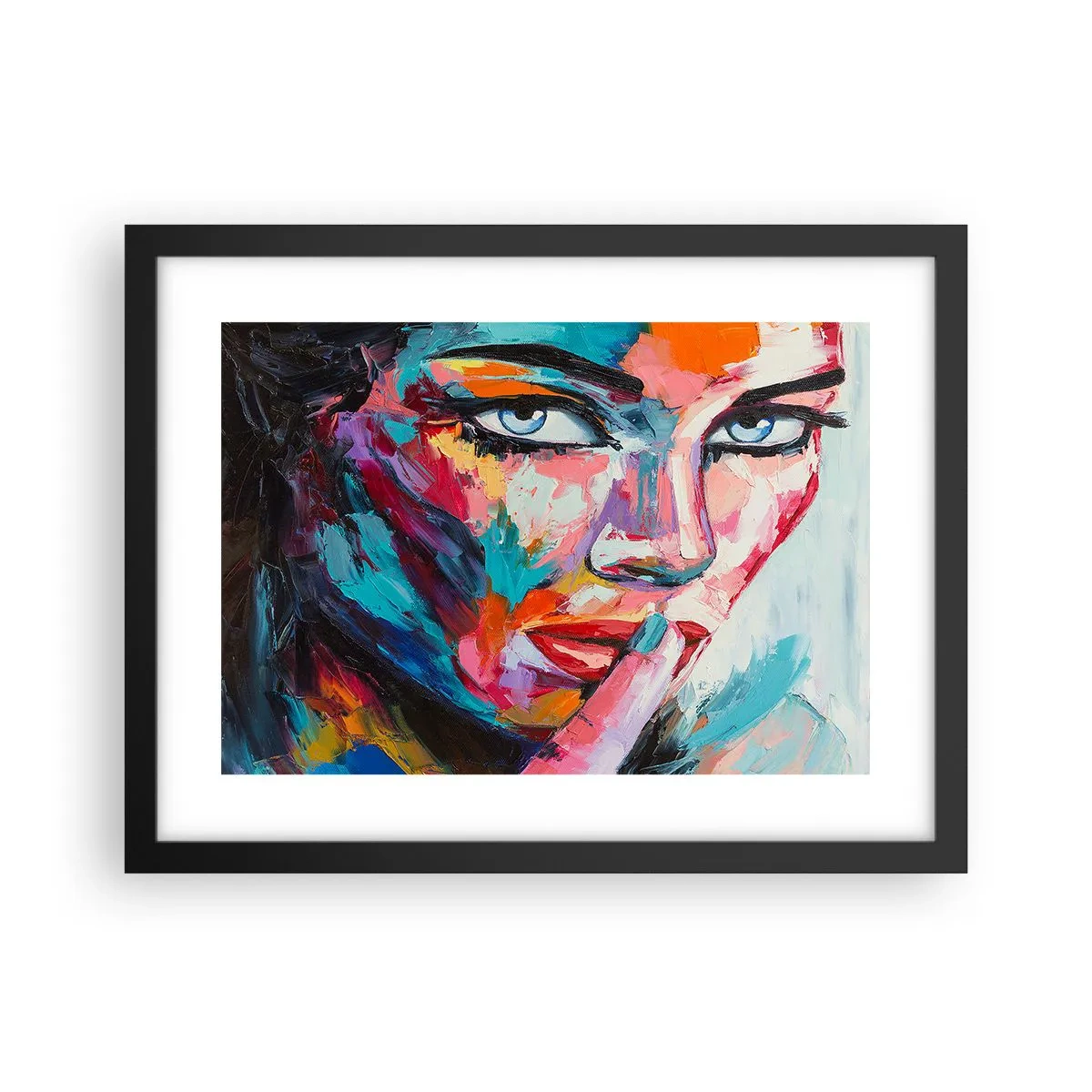 Poster in een zwarte lijst - Ons eerste geheim - 40x30 cm