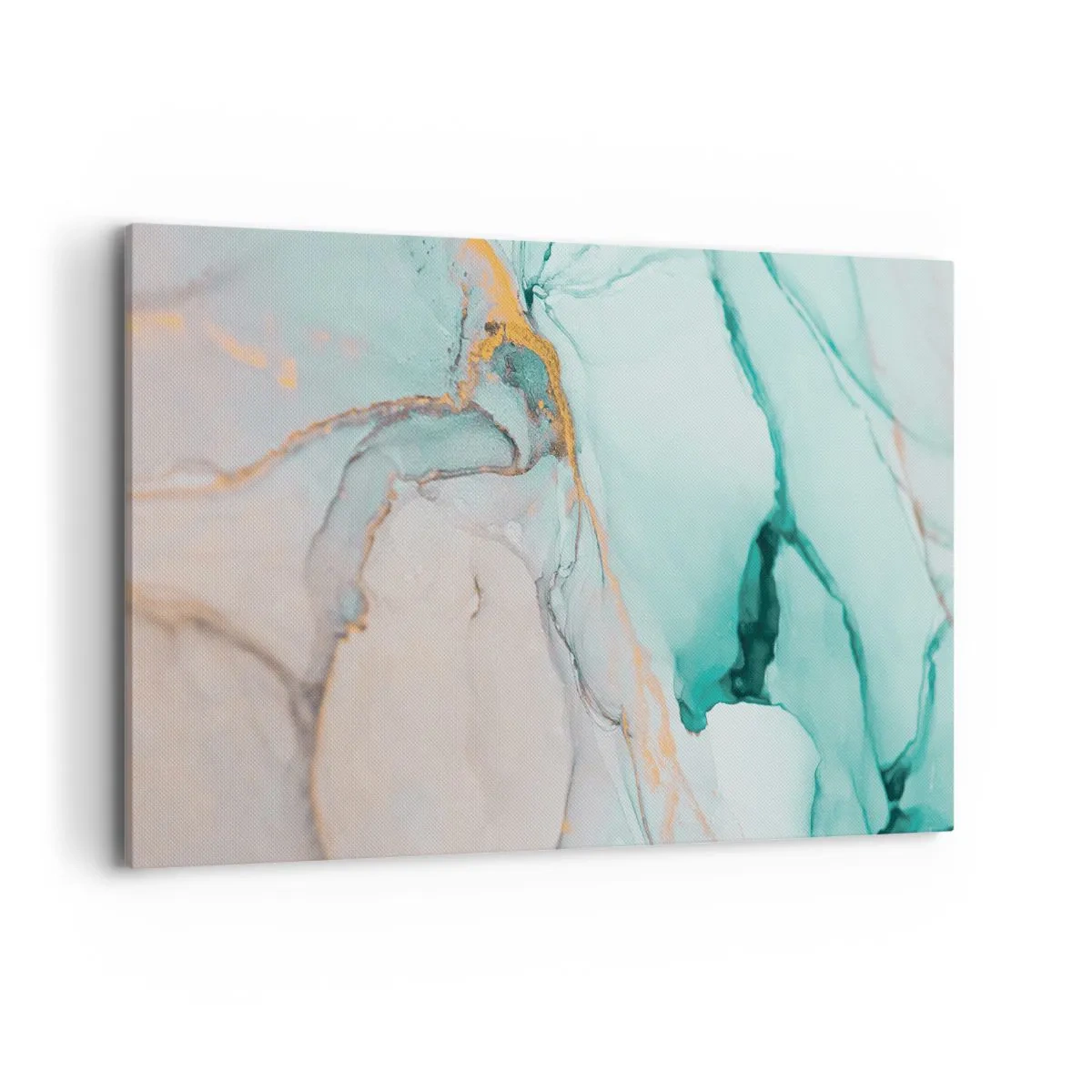 Schilderen op canvas - Een dans van vormen en kleuren - 120x80 cm