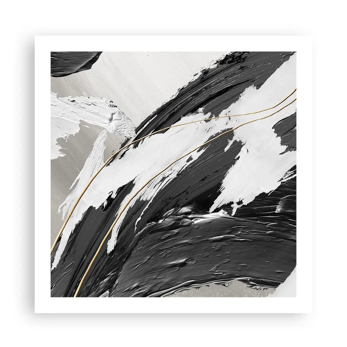 Poster - Abstractie op grote schaal - 60x60 cm