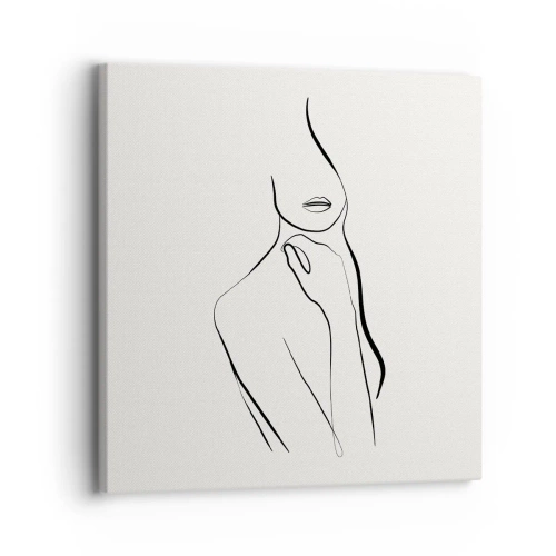 Schilderen op canvas - Een golf van melancholie - 30x30 cm