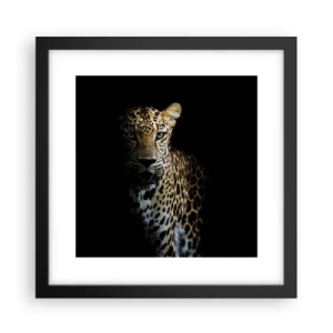 Poster in een zwarte lijst - Donkere schoonheid - 30x30 cm