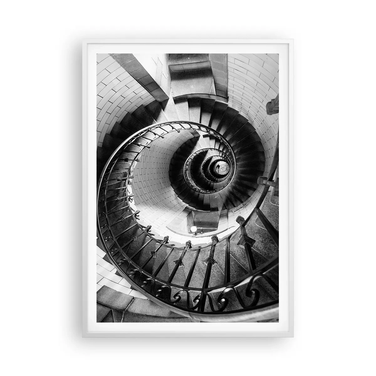 Poster in een witte lijst - Hoger en hoger - 70x100 cm