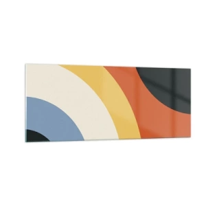 Schilderen op glas - Naar mezelf toe - 100x40 cm