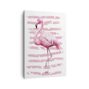 Schilderen op canvas - Met waardigheid, hoewel in het roze - 70x100 cm