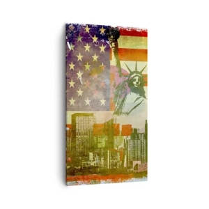 Schilderen op canvas - Viva America! - 45x80 cm