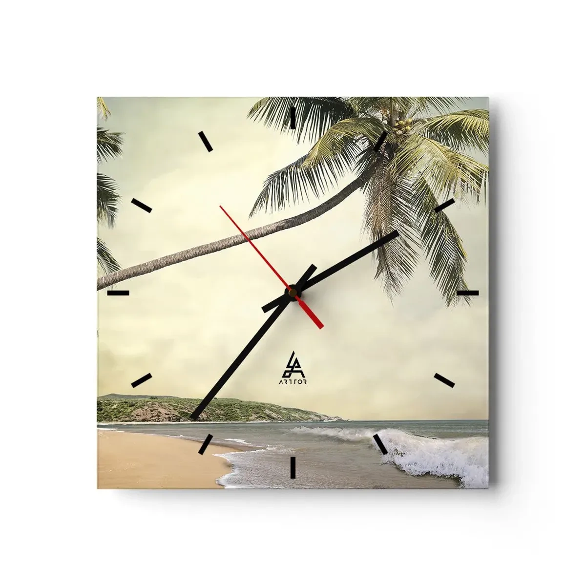 Wandklok - Klok - Tropische droom - 30x30 cm