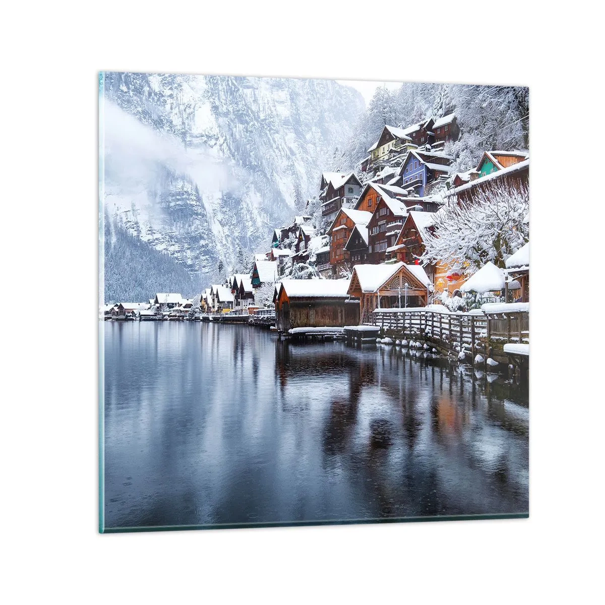 Schilderen op glas - In winterdecoratie - 40x40 cm