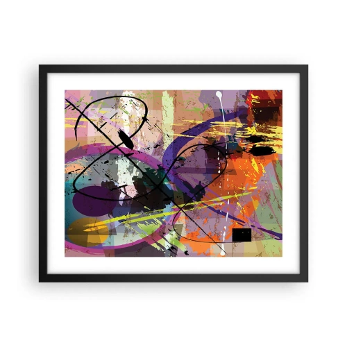 Poster in een zwarte lijst - Je kunt rechtdoor of rondom - 50x40 cm