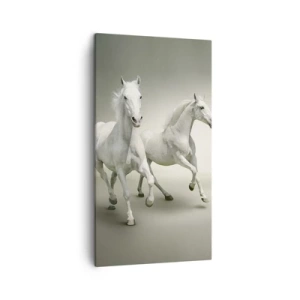 Schilderen op canvas - White power! - 45x80 cm