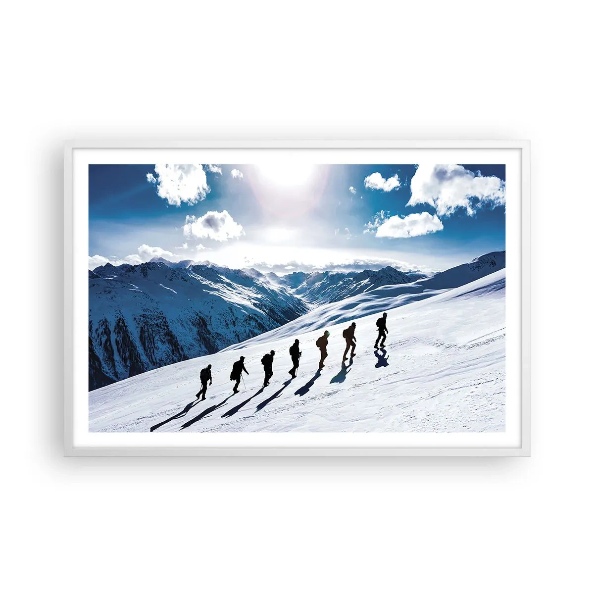 Poster in een witte lijst - Het team van de veroveraars - 91x61 cm