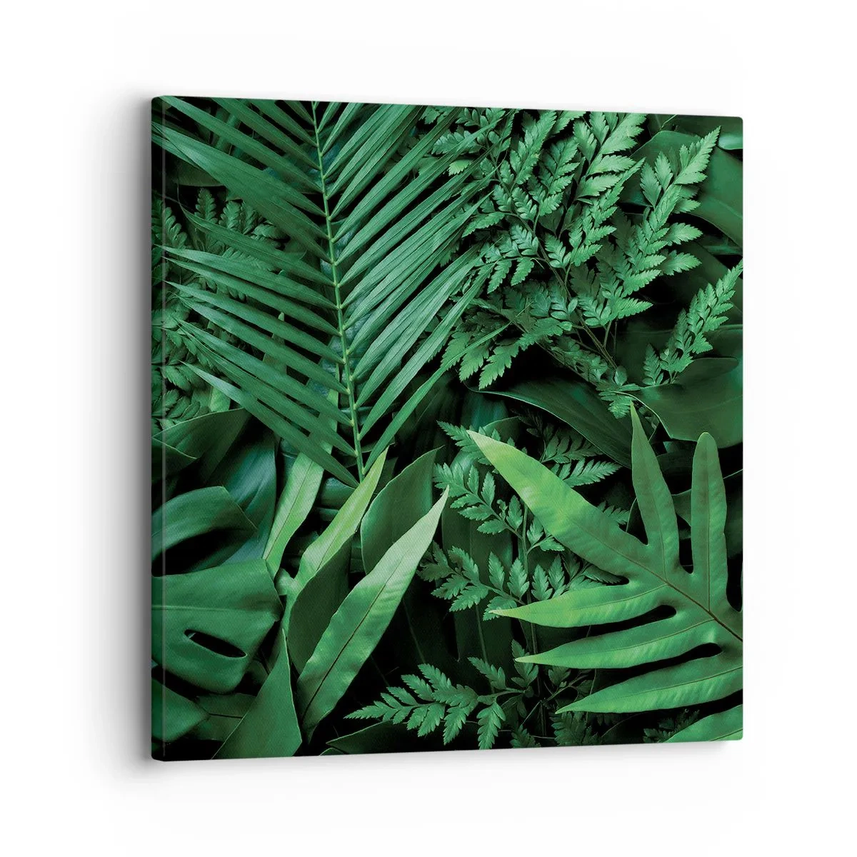 Schilderen op canvas - Ineengedoken in het groen - 30x30 cm