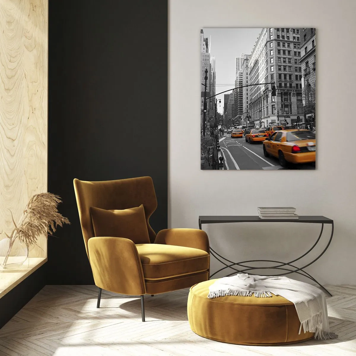 Schilderen op glas - De zonnen van grote steden - 50x70 cm