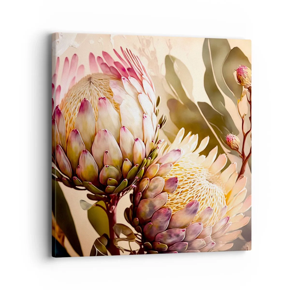 Schilderen op canvas - Teeder omarmd - 40x40 cm