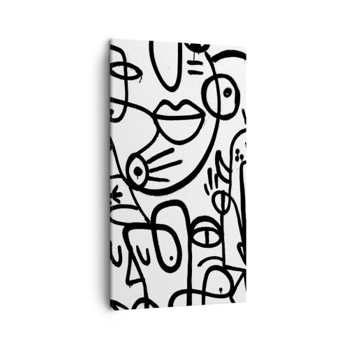 Schilderen op canvas - Gezichten en luchtspiegelingen - 45x80 cm