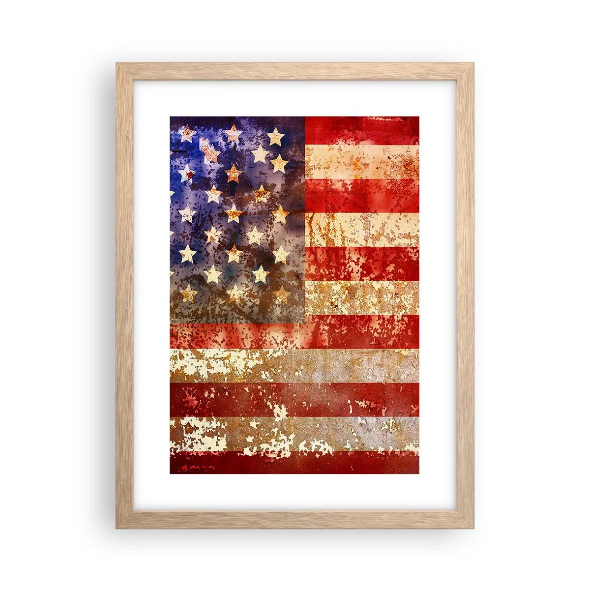 Een poster in een licht eiken lijst - Glorie vervaagt niet - 30x40 cm