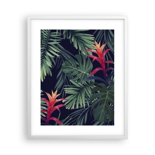 Poster in een witte lijst - Ontsteken in het groen - 40x50 cm