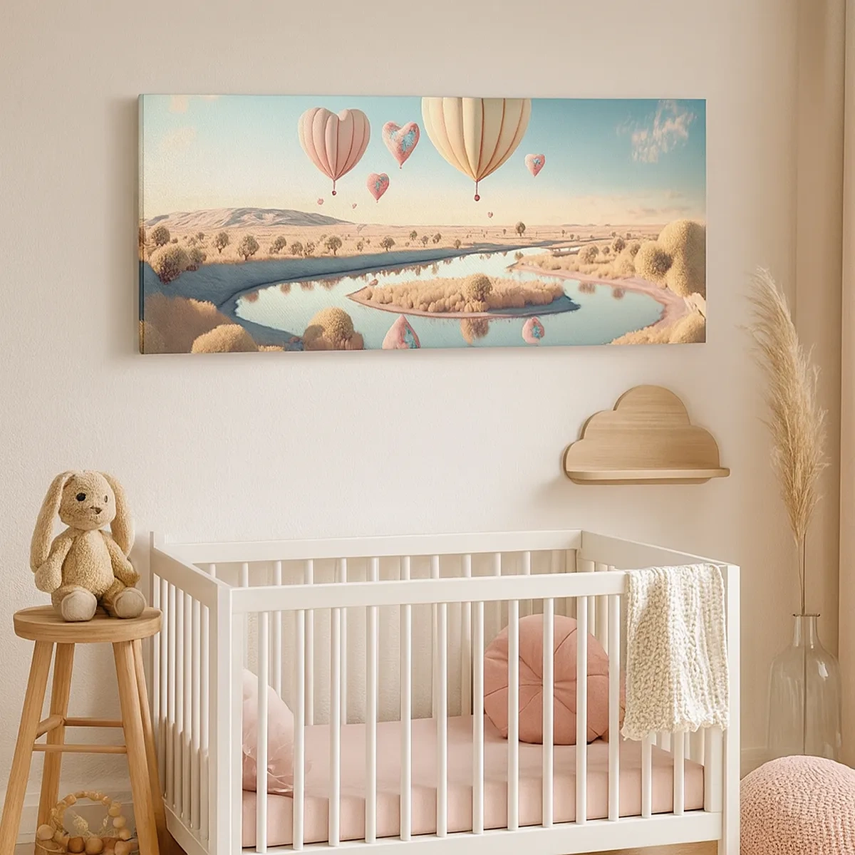 Schilderen op canvas - Liefde laat je vliegen - 30x30 cm