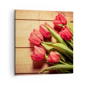 Schilderen op canvas - Lente bekentenis - 60x60 cm