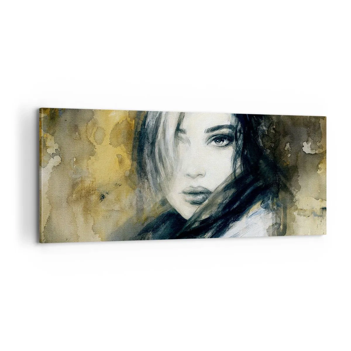 Schilderen op canvas - onschuldiger of sensueler? - 100x40 cm