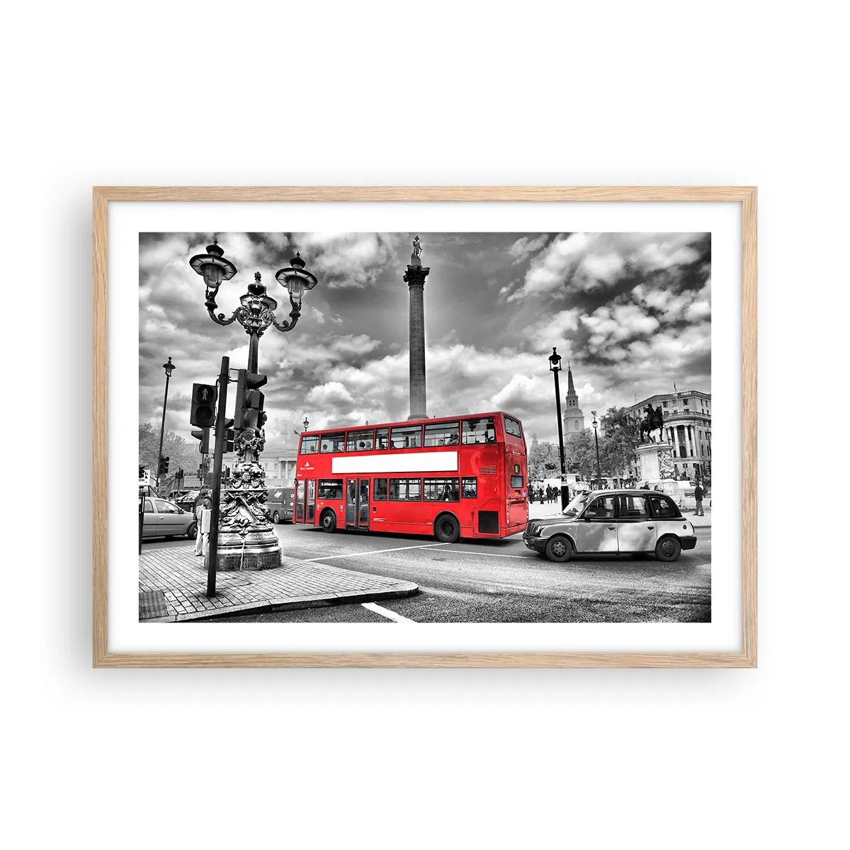 Een poster in een licht eiken lijst - De echte bloedbaan van de stad - 70x50 cm