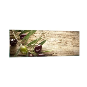 Schilderen op glas - Rechtstreeks uit de natuur - 90x30 cm