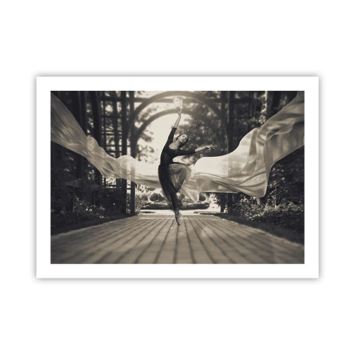 Poster - De dans van de tuingeest - 70x50 cm