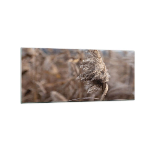 Schilderen op glas - Tijd om met de wind mee te gaan - 120x50 cm