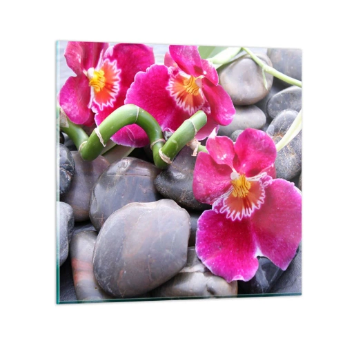 Schilderen op glas - Kou en hitte - 30x30 cm