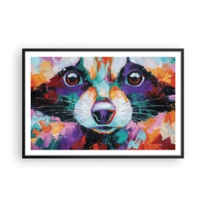 Poster in een zwarte lijst - Alleen goede emoties - 91x61 cm