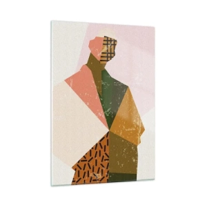 Schilderen op glas - De mens – een ingewikkeld wezen - 50x70 cm
