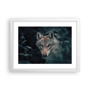 Poster in een witte lijst - Jager - 40x30 cm