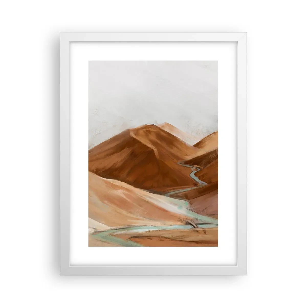 Poster in een witte lijst - Naar de bron - 30x40 cm