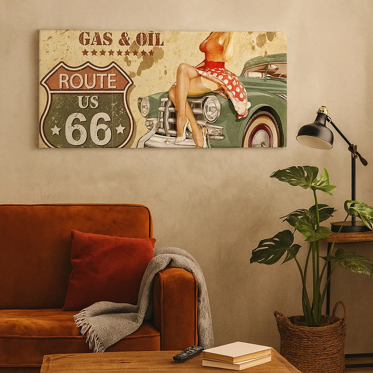 Schilderen op canvas - De grote jaren 40. - 30x30 cm