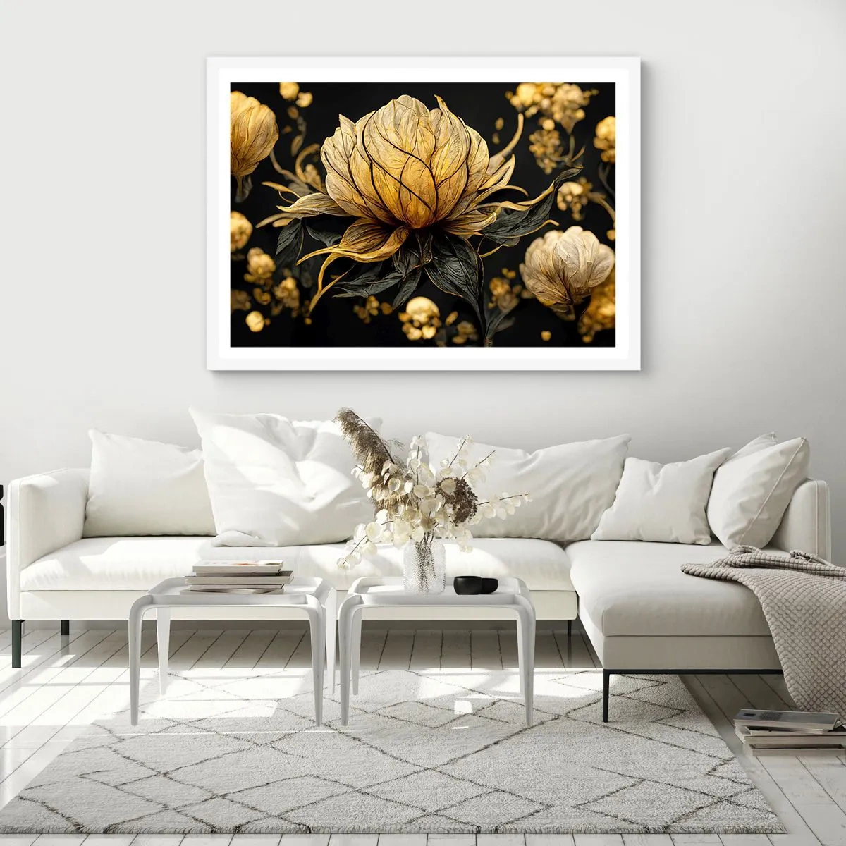 Poster in een witte lijst - Subtiele kwetsbaarheid - 40x30 cm