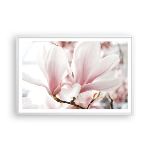 Poster in een witte lijst - Een overvloed aan tederheid - 91x61 cm