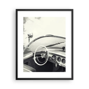 Poster in een zwarte lijst - Weer voor de rijken - 40x50 cm