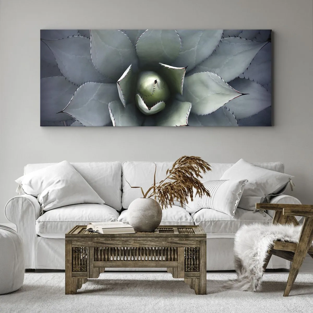 Schilderen op canvas - Het trekt aan en waarschuwt - 90x30 cm