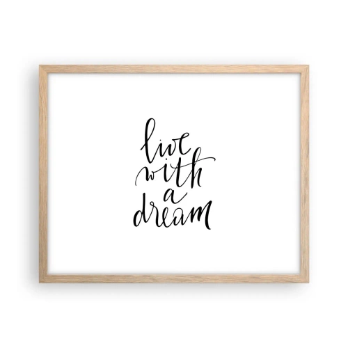 Een poster in een licht eiken lijst - Natuurlijk - 50x40 cm