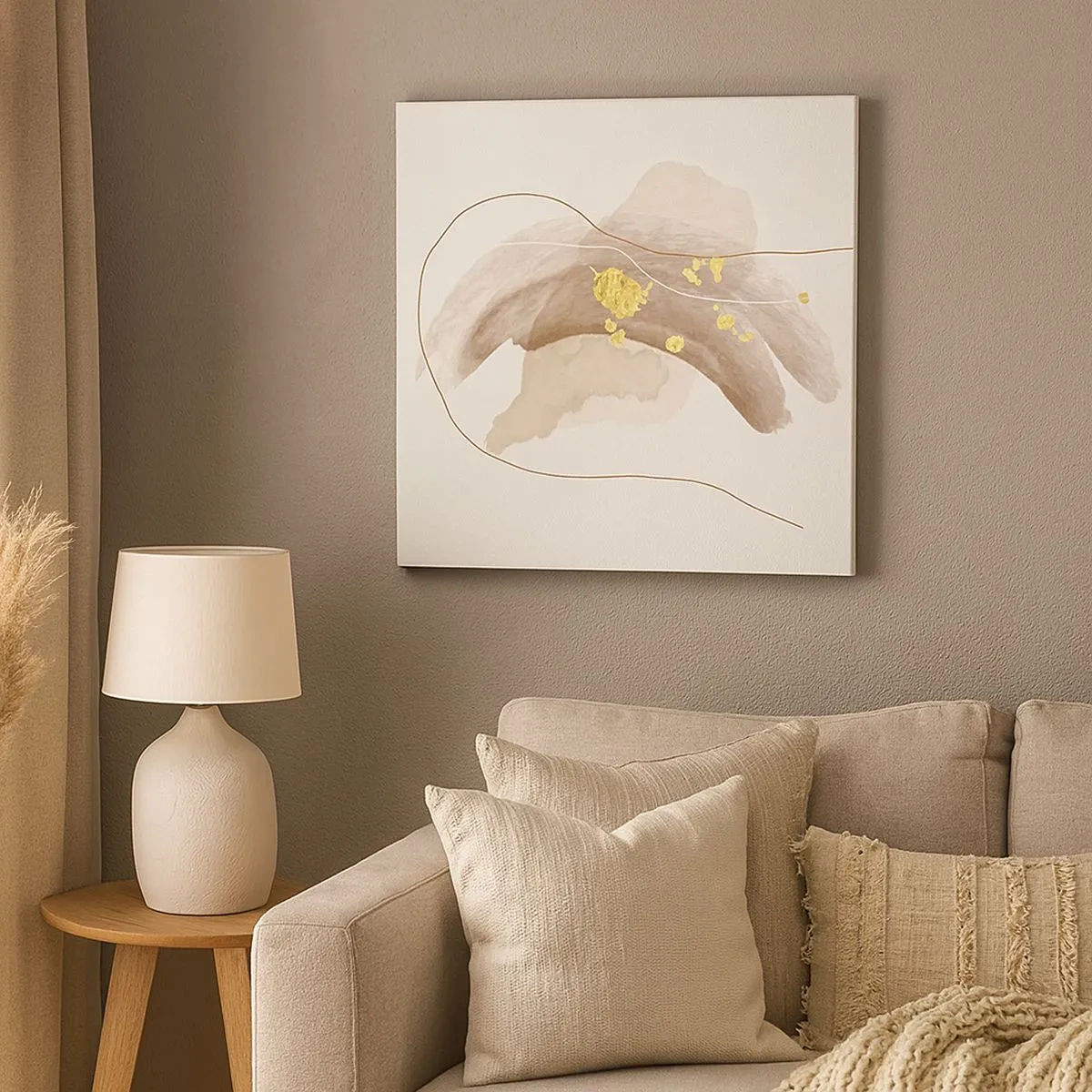 Schilderen op canvas - Ontmoet in de ruimte - 30x30 cm