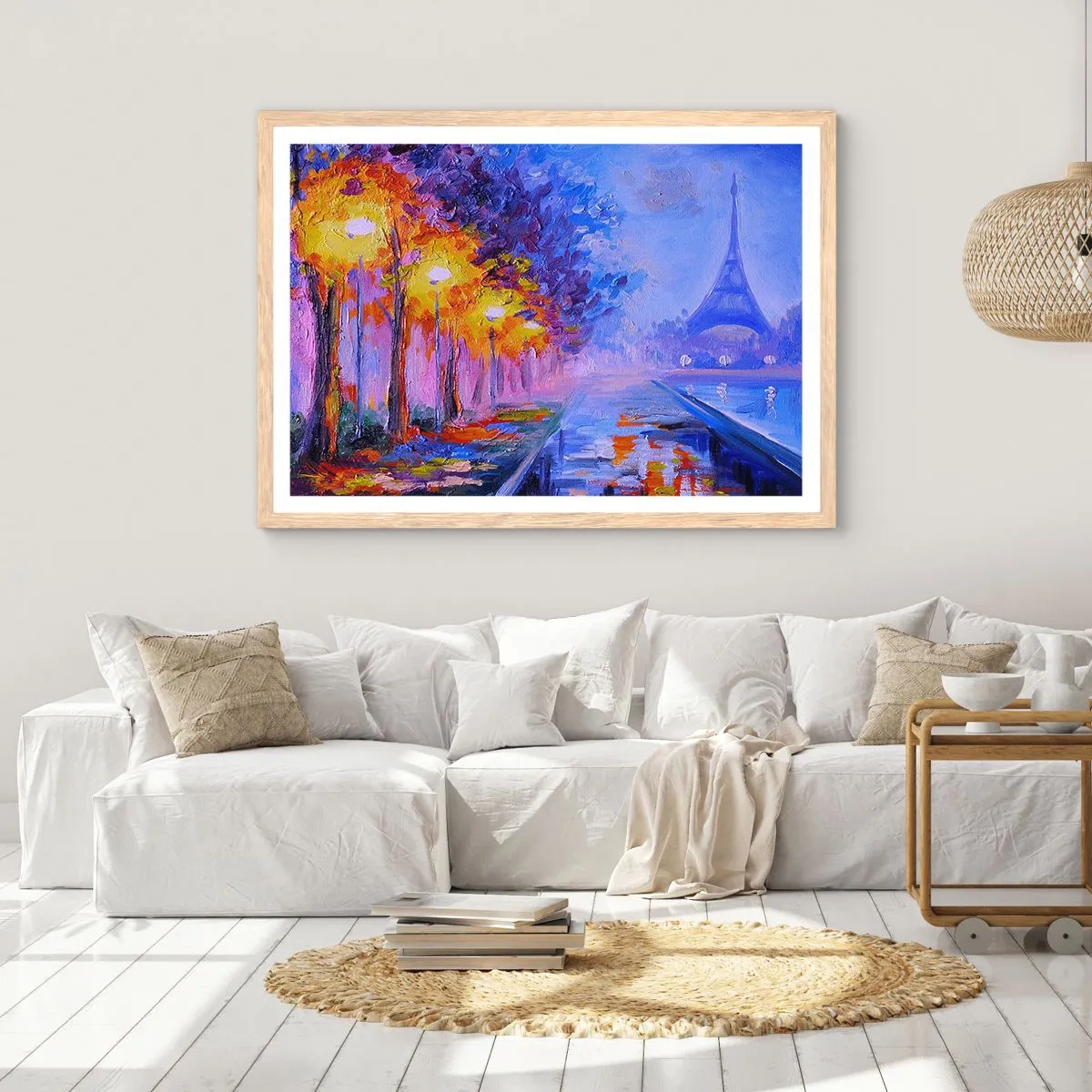 Een poster in een licht eiken lijst - Een droomwandeling - 70x50 cm