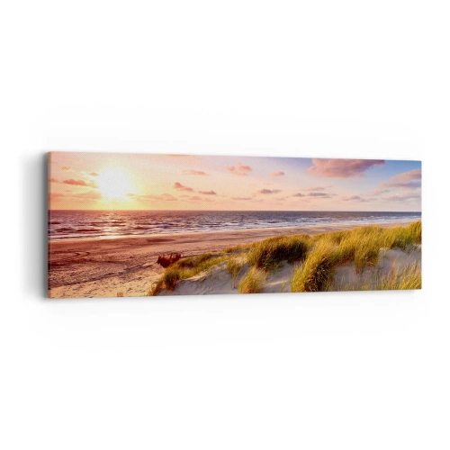 Schilderen op canvas - De lucht ruikt al in de zomer - 90x30 cm