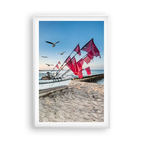 Poster in een witte lijst - Een welverdiende rust - 61x91 cm