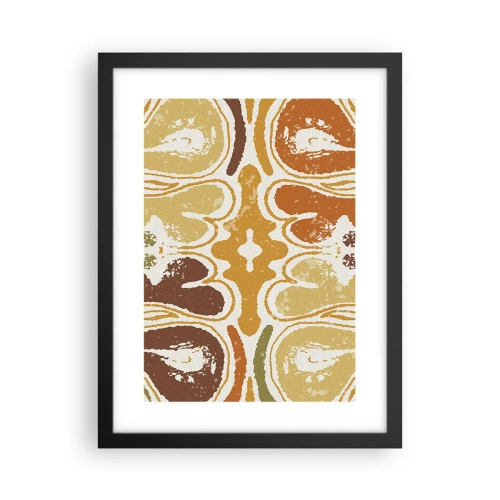 Poster in een zwarte lijst - Sentimentele abstractie - 30x40 cm