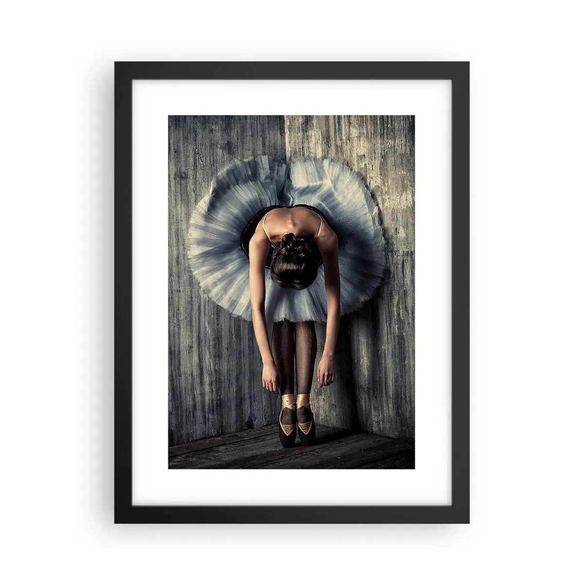 Poster in een zwarte lijst - Wanneer de muziek stopt - 30x40 cm