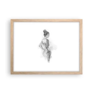 Een poster in een licht eiken lijst - Prachtig als schilderij - 40x30 cm