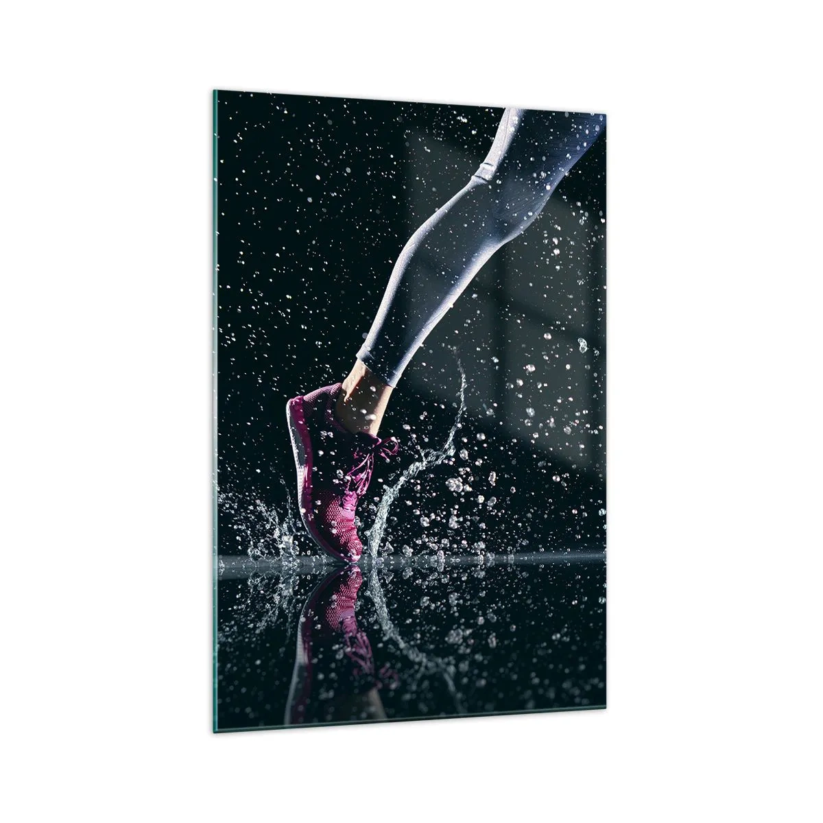 Schilderen op glas - Hoeveel kracht in de benen - 70x100 cm