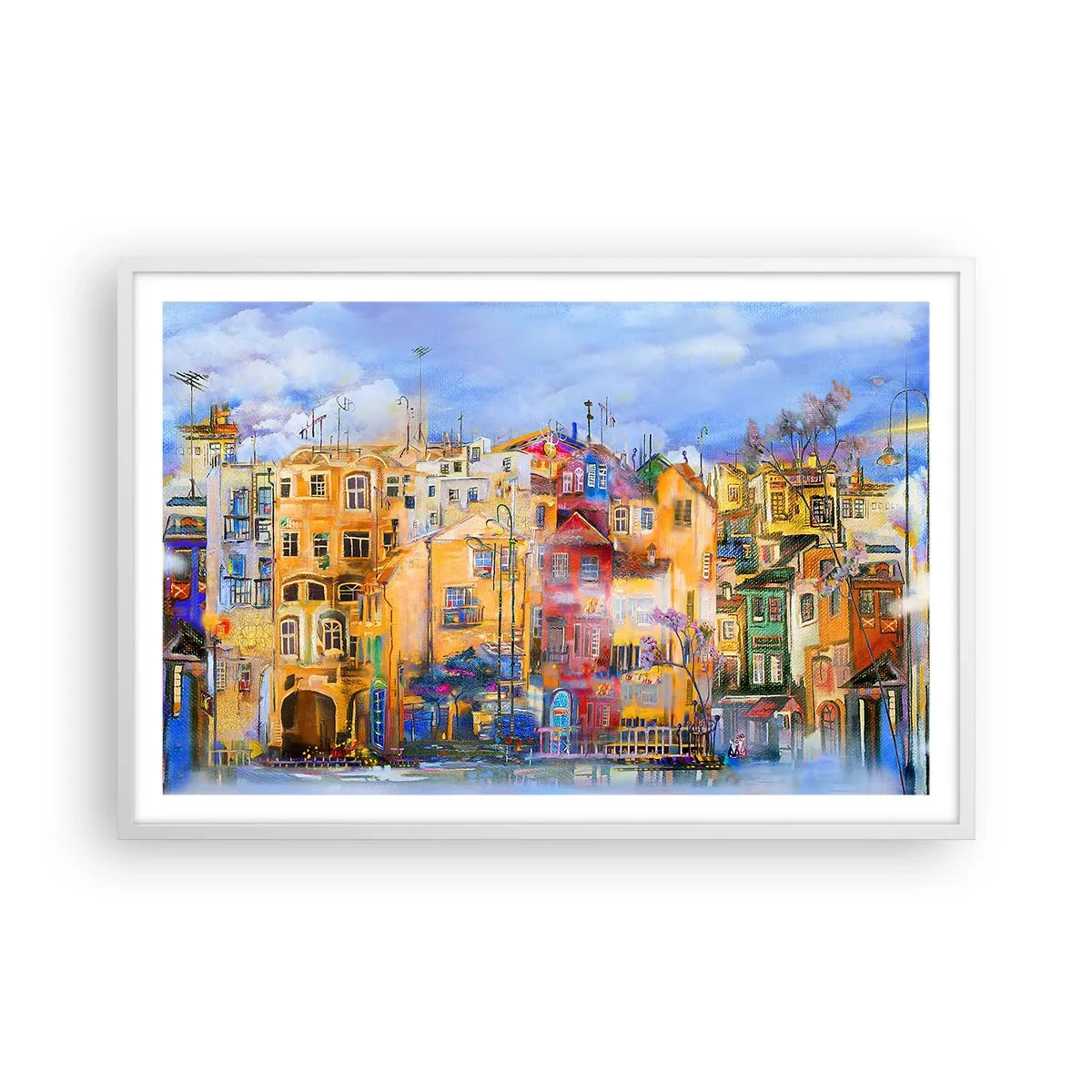 Poster in een witte lijst - Wij zijn samen - 91x61 cm